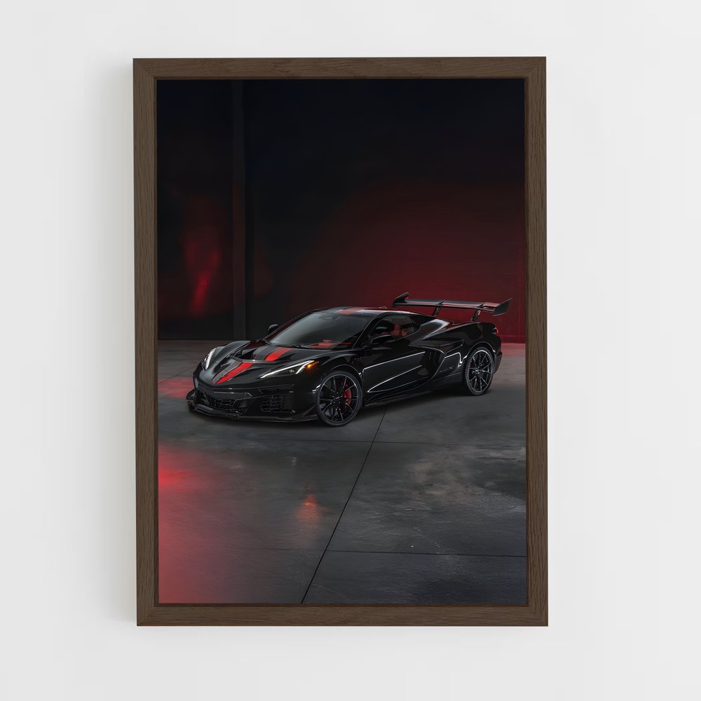 Poster Corvette Vitesse fouet – affiche Chevrolet (vue 5)